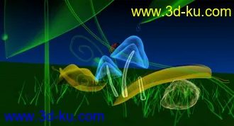 3D打印模型我做的一个max小场景，分享下o(∩_∩)o 哈哈的图片