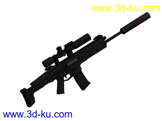 3D打印模型辐射:新维加斯高清MOD武器导出之雷明顿ACR的图片