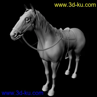 3D打印模型做的一匹马，做的一般，大家给点意见。的图片