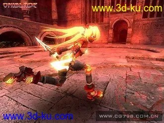 3D打印模型奥尼之刃（鬼刃）女主角 很少见的俄国游戏的图片