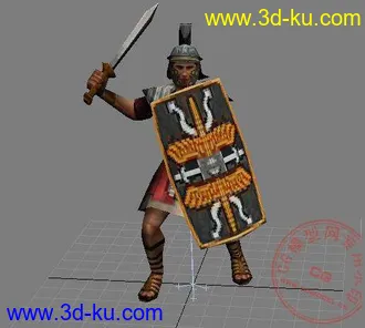 3D打印模型文明4 罗马军团带动作 X格式的图片
