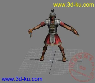3D打印模型文明4 罗马军团带动作 X格式的图片