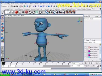 3D打印模型经典小蓝人的图片