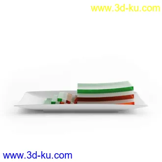 3D打印模型Archmodel.Vol.76.各种食物（下）沙拉 汉堡 意面 鱼 鸡尾酒 饺子 果冻 派 甜甜圈…的图片
