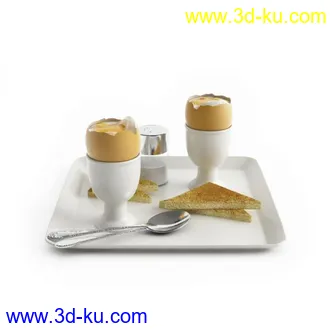 3D打印模型Archmodel.Vol.76.各种食物（下）沙拉 汉堡 意面 鱼 鸡尾酒 饺子 果冻 派 甜甜圈…的图片