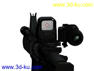 3D打印模型辐射:新维加斯高清MOD武器导出之COD8:MW3版M4的图片
