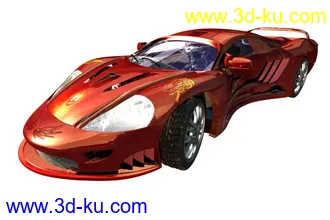 3D打印模型一个改过的车 带材质~~~~的图片