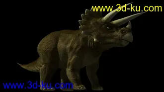 3D打印模型仿真    霸王龙 及骨骼   三角龙 及骨骼的图片
