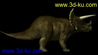 3D打印模型仿真    霸王龙 及骨骼   三角龙 及骨骼的图片
