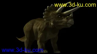 3D打印模型仿真    霸王龙 及骨骼   三角龙 及骨骼的图片