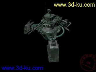 3D打印模型红色警戒机器人的图片