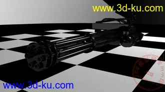 3D打印模型美国 机枪的图片