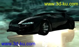 3D打印模型更改过材质的车的图片