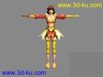 3D打印模型尚香的游戏模的图片