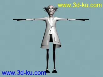 科学家卡通模型（国外文件）的图片