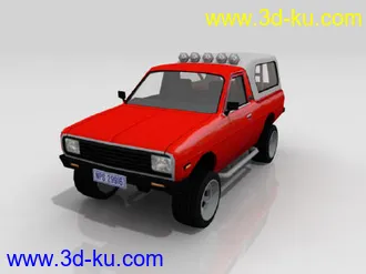 3D打印模型Nissan小皮卡-ma，mb格式（附贴图）的图片