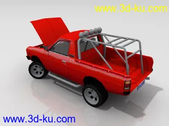 3D打印模型Nissan小皮卡-ma，mb格式（附贴图）的图片