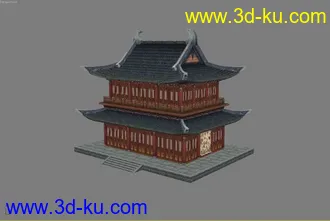 3D打印模型3D古建的图片