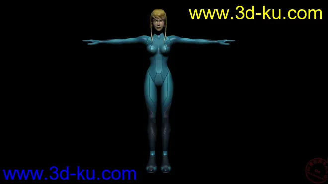 SSB Brawl Zero Suit Samus模型的图片2