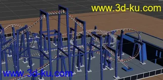 3D打印模型国外做的一个过山车，的图片
