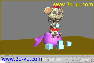 3D打印模型最近闲来无事做的卡通鼠，请大家指点的图片