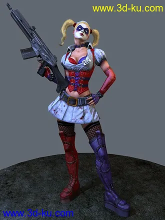 3D打印模型HARLEY QUINN 蝙蝠侠的第4个主角，还有16个~的图片