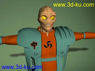 3D打印模型外星人一枚，粗糙的图片