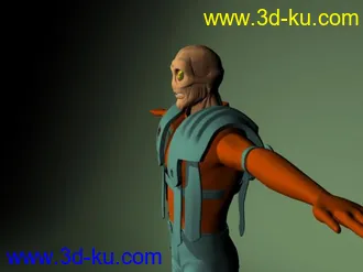 3D打印模型外星人一枚，粗糙的图片
