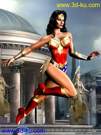 3D打印模型Marvel 英雄 神奇女超人 Wonder Woman的图片