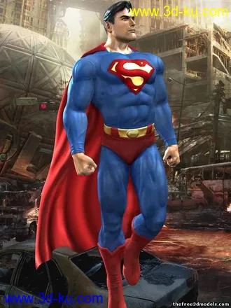 3D打印模型Marvel 英雄 超人 Super Man的图片