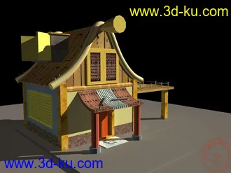 3D打印模型水浒Q传的小场景的图片