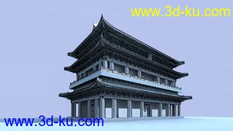 精品古建模型，材质贴图全，包括建模过程文件！！的图片