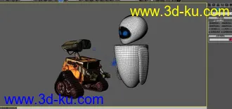 机器人总动员海报3D模型的图片