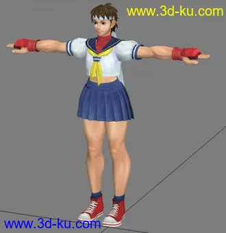 3D打印模型《街霸 4》 导出  再上一个 女性角色 SKR的图片