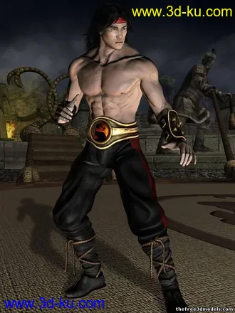 3D打印模型Mortal Kombat ((真人快打)) Liu Kang的图片