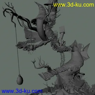 3D打印模型古屋的图片