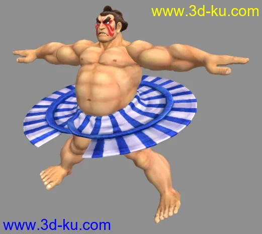 拳皇《街霸4》模型合集，共25个角色 标姿带贴图的图片12