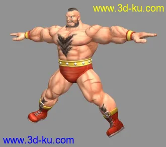 拳皇《街霸4》模型合集，共25个角色 标姿带贴图的图片