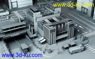 3D打印模型maya市区一个的图片