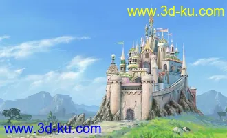 3D打印模型maya小城堡的图片