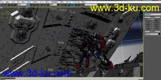3D打印模型月球变形金刚CG场景MAX的图片