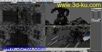 3D打印模型月球变形金刚CG场景MAX的图片