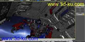 3D打印模型月球变形金刚CG场景MAX的图片