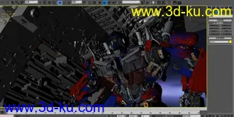 3D打印模型月球变形金刚CG场景MAX的图片