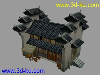 3D打印模型3D古建筑的图片