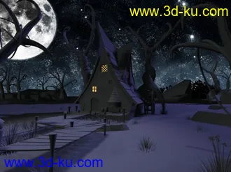 3D打印模型幽灵小屋的图片