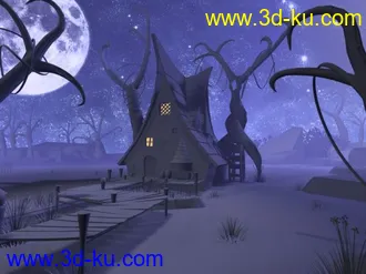 3D打印模型幽灵小屋的图片