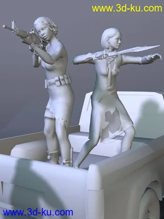 3D打印模型"死亡岛”四个主角~的图片