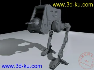 3D打印模型星球大战鸡脚机器人的图片