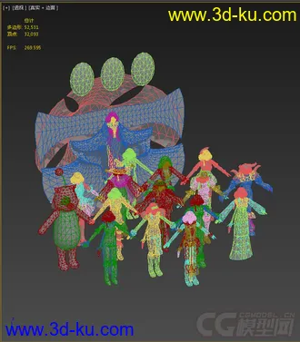 3D打印模型FFx尤娜及其他人物全造型的图片